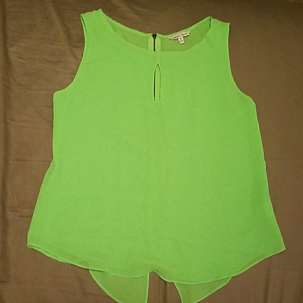Lime green tank top